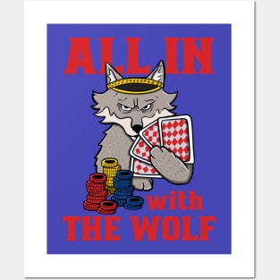 Poker wolf Posters and Art